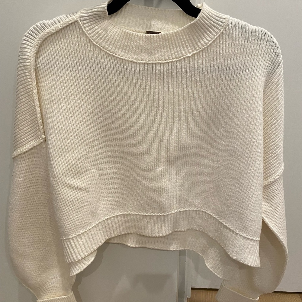 Free People Easy Street Cropped Sweater